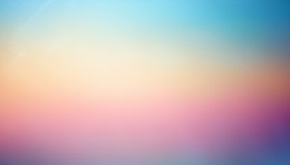 Obraz premium pastel pearlescent pink blue yellow ombre delicate empty blur subtle background