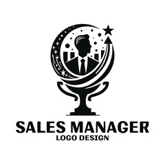 Sales Manager Vector Logo Design