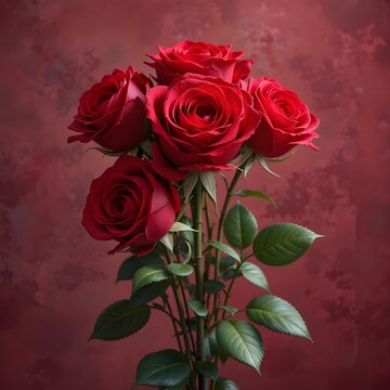beautiful red roses buke