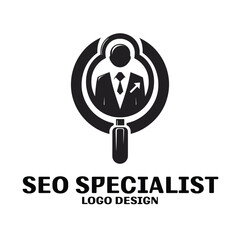 Seo Specialist Vector Logo Design