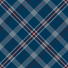 Navy Blue and Red Plaid Pattern with a Distressed Look