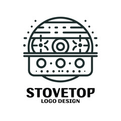 Obraz premium Stovetop Vector Logo Design