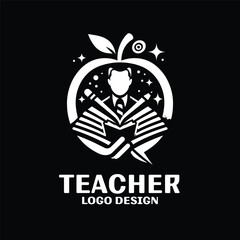 Teacher Vector Logo Design
