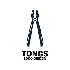 Tongs Vector Logo Design