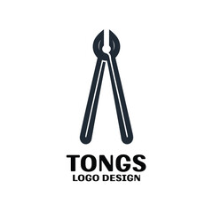 Tongs Vector Logo Design