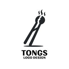 Tongs Vector Logo Design