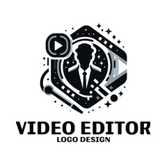 Video editor Vector Logo Design