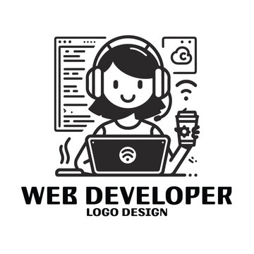 Web Developer Vector Logo Design