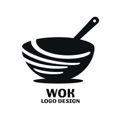 Wok Vector Logo Design