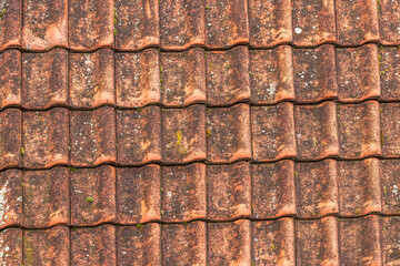 Old worn roof tile pattern as background © Bits and Splits