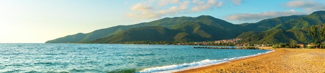 Stavros, a town and in Volvi municipality in Greece, popular tourist travel destination for summer holiday vacation