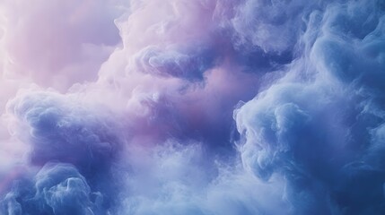 Naklejka premium Swirling nebula-like cosmic cloudscape