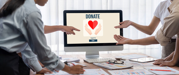 Online donation platform offer brisk money sending system for people to transfer on the internet