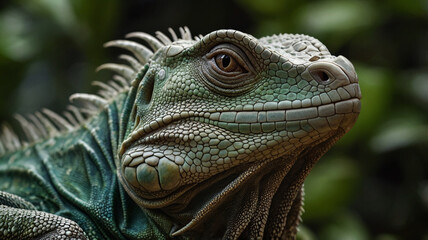 Ultra-Realistic Macro Photograph of the World&rsquo;s Most Beautiful Iguana &ndash; Vivid Colors and Detailed Texture