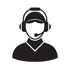 Air Traffic Controller Guiding Plane Silhouette
