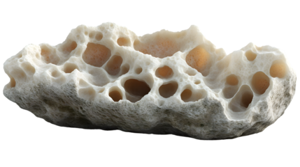 Porous Rock Formation with Intricate Cavity Structure Ideal for Geology Science and Nature S