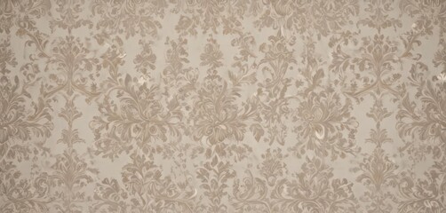 Subtle baroque damask, intricate neutral tones, seamless wallpaper design , luxury, wallpaper texture