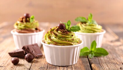 Delicious Chocolate and Avocado Mousse Dessert Cups