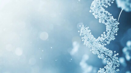 Fototapeta premium Frozen, intricate, spiraling structure. A delicate, icy design