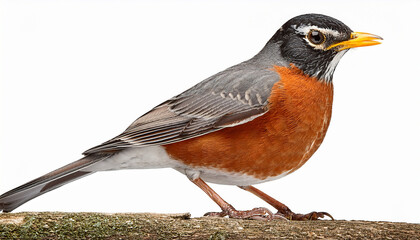 Obraz premium american robin isolated on transparent background