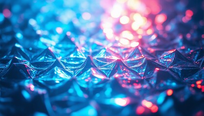 Iridescent Solar Panel Texture – Geometric Reflections of Future Efficiency