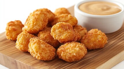 Crispy Chicken Nuggets with Creamy Dipping Sauce