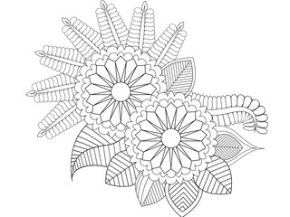 PrintFlowers Coloring Pages For Adules