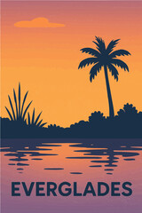 Minimalist Everglades Evening