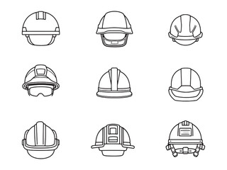 Safety Helmet Icon Vector Illustration for Industrial Protection