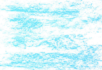Photo grunge chalk hatched, cyan scribble, scratch isolated on white, clipping path