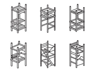 Scaffold Level Measurement Instrument Line Drawing