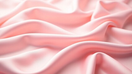 Fototapeta premium Luxurious Pink Silk Fabric Texture Elegant Draped Background