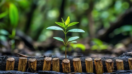 New life emerging from the earth
