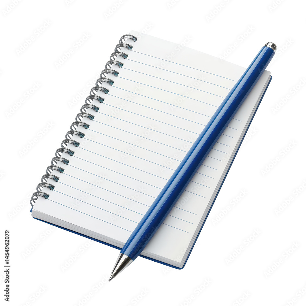 Poster digital notepad isolated on transparent background