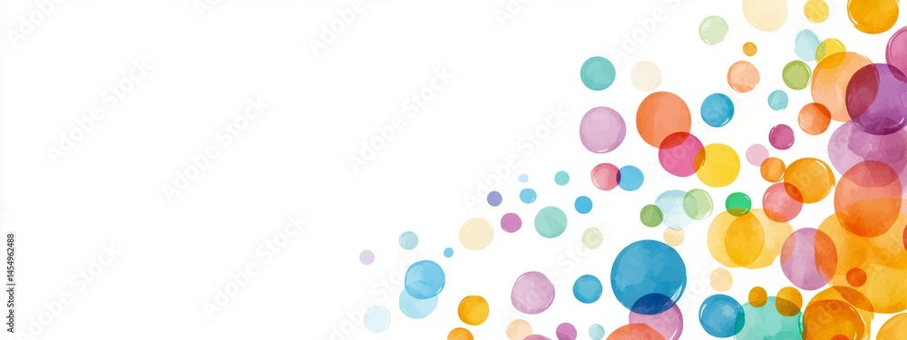 Poster an abstract background with geometric shapes, circles, and flat colors forms the basis of this moder