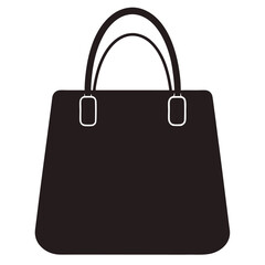 bag silhouette illustration on white background