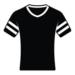 Naklejka premium t shirt silhouette illustration on white background