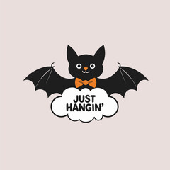 Cute Bat Smile t-shirt design