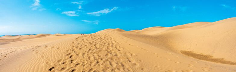 Dunes of Maspalomas, grand canary, in summer