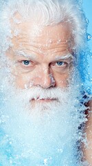 Icy old man portrait