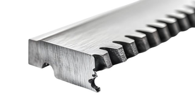 Precision Machined Metal Component with Gear Teeth and Slots for Industrial Applications