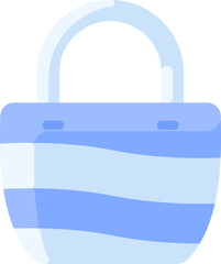 beach bag illustration on a white background     