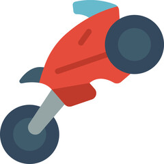 motorbike illustration on a white background     