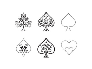 Simple Hand Drawn Spade Line Art Vector Illustration