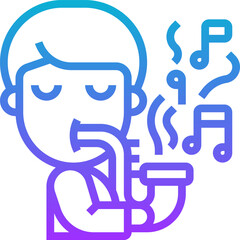musician illustration on a white background     