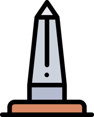 obelisk illustration on a white background     