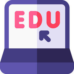 online education illustration on a white background    