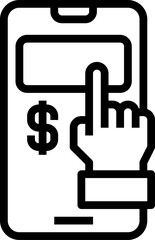 online payment illustration on a white background     
