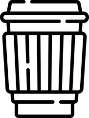 Paper cup illustration on a white background     