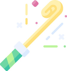 party blower (2) illustration on a white background     